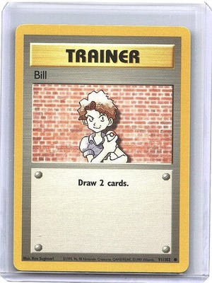 Pokémon TCG Bill Base Set 91/102 Regular Unlimited FAST SHIP