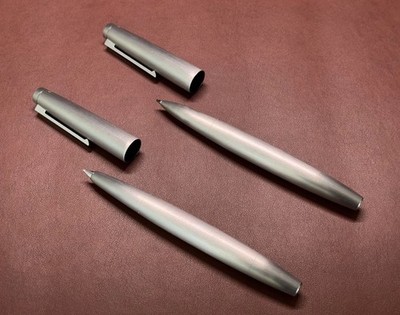LAMY 2000 Stainless Steel Fountain Pen (Medium Nib) & Rollerball Bundle 
