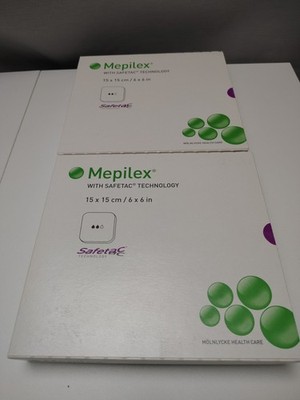 Molnlycke Mepilex With Safetac Technology 6'' x 6'' Dressing 294399 Total Of 10