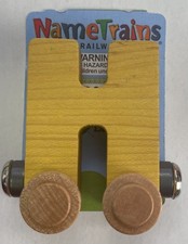 Maple Landmark Inc. 100085 NameTrains "H" Yellow Wooden Letter Car