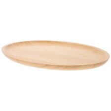 Bamboo Serving Tray Oval Snack Tray Desktop Food Serving Plate Rustic Serving