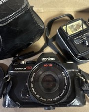 Konica Autoreflex TC SLR Film Camera with Hexanon AR 40mm F1.8 Lens Untested