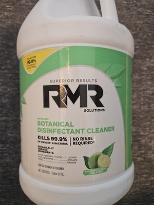 RMR Botanical Disinfectant Multi-Surface Cleaner Gallon Citrus Lime Scent