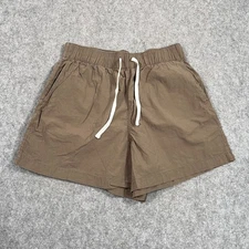 Buck Mason Olive Brown Mainstay Catalina Pull-On Chino Shorts Women's Size M
