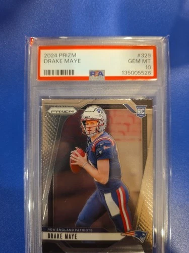 2024 Panini Prizm - Rookies Drake Maye #329 (RC) PSA 10