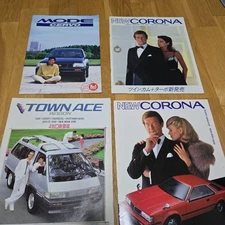 Toyota/Suzuki Car Catalog 8-Book Set + Bonus, 1980s Used