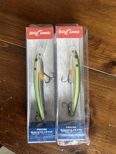 2 Bill Lewis Fishing Precise Walleye Crank 4.75” 5/8 Oz. Lot of 2 Sexy Chrome