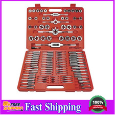 110 Piece Tap and Die Set  Sae Metric  Threading Tool Set with Storage C...