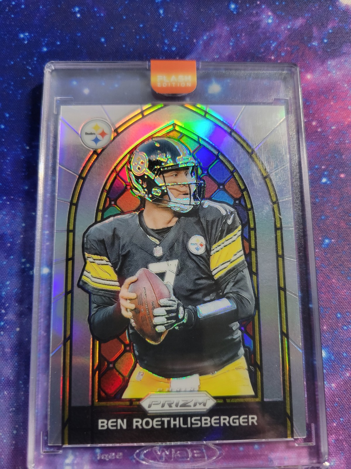 2017 Panini Prizm Ben Roethlisberger Stained Glass No.5 Steelers