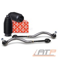 2X Spurstange + Febi Lenkmanschetten FÜR Ford Galaxy Seat Alhambra VW Sharan