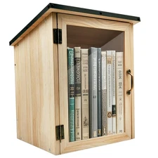 Waterproof Outdoor Library Book Box - Little Library Box Outdoor, Little Wood