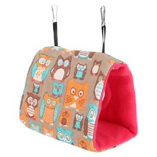 Warm Hanging Hammock Birds Plush Fluffy House Swing Bed for Hamster