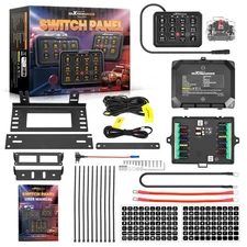 12 Gang Touch Control Panel For Off-road Vehicle SUV ATV UTV RGB LED 12V-24V