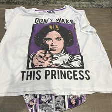 Star Wars Character Ladies' Size Large Jersey 2-piece Pajama Set Sleepwear