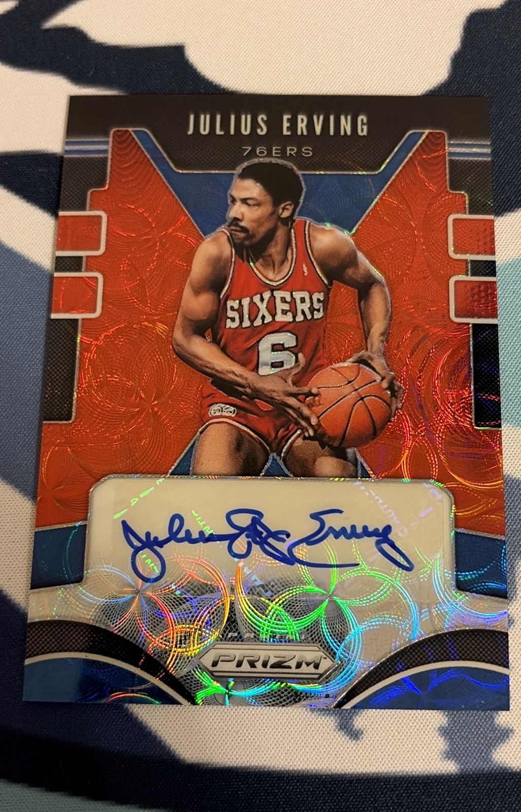 2019-20 Prizm - Signatures Julius Erving #SG-JEV Choice Prizm  Auto