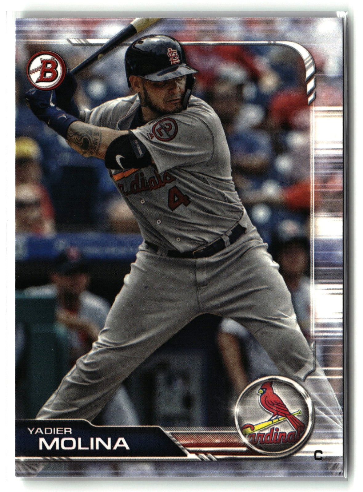 Yadier Molina #36 (Baseball Cards 2019 Bowman) — is it worth grading?