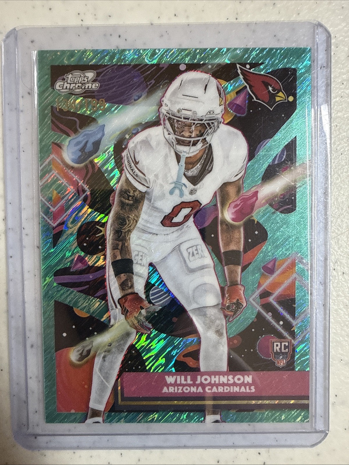 Will Johnson 2025 Topps Cosmic Aqua Equinox Rookie Refractor /199 RC