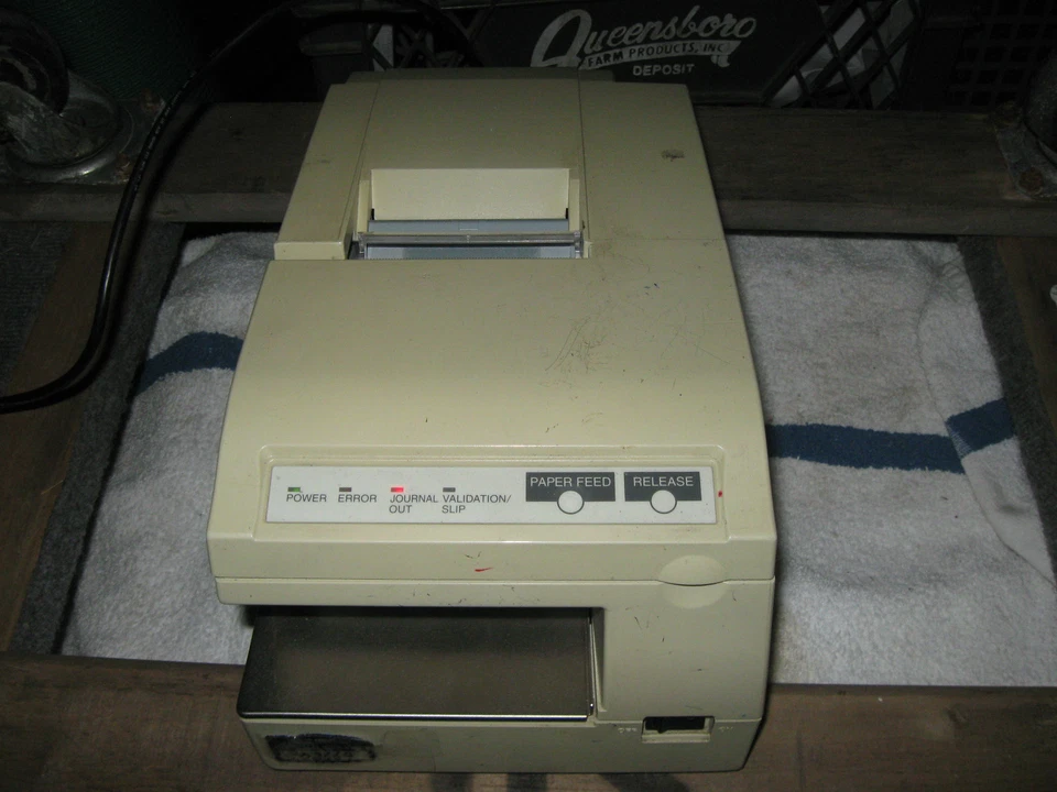 EPSON VALIDATOR, TM-U370/375, working/no cords, surplus - Image 3 of 4