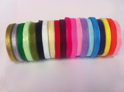 Transparentes Organzaband - 50 Yards - viele Farben - 6 mm & 10 mm