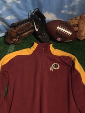 Youth large 14/16 Washington Redskins 1/3 zip Pocket  s Sweatshirt Sweater 1 s3