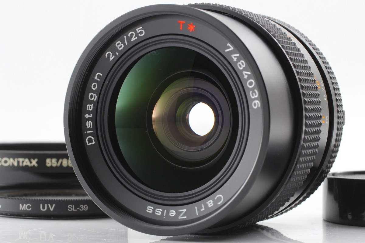Near MINT w/Hood】Contax Carl Zeiss Distagon 25mm f/2.8 T