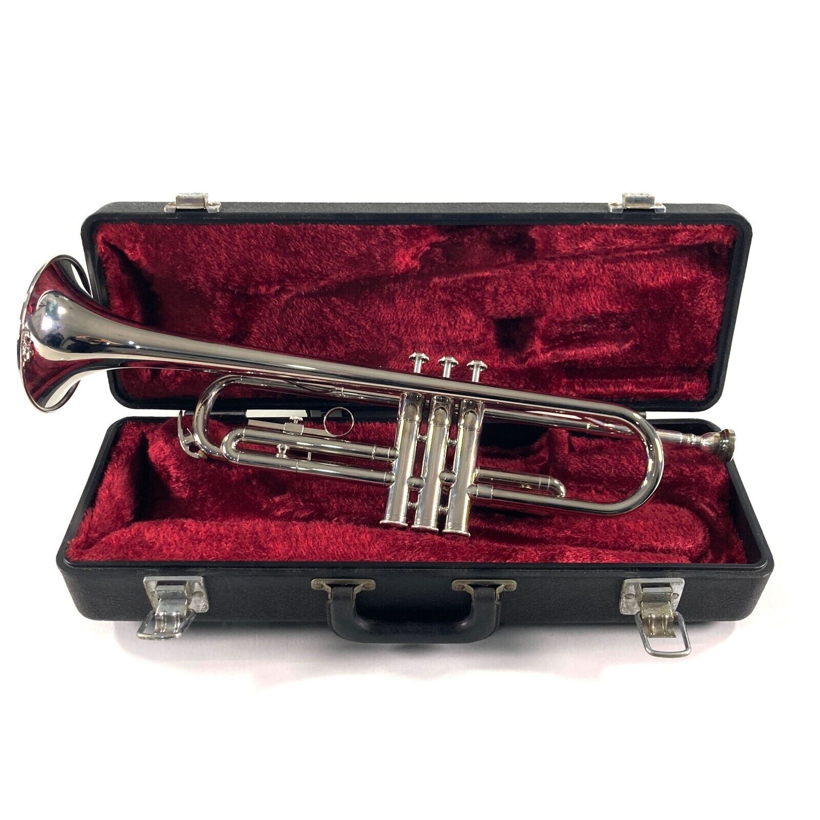 YAMAHA YTR-1310 Trumpet with Hard Case Silver Nickel Brass working [Excellent]