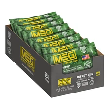 MEG - Military Energy Gum | 100Mg of Caffeine per Piece + Increase Energy + Boos