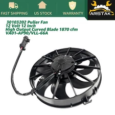 30103202 Electric Puller Fan For VA01-AP90/VLL-66A 12" 12V 1870 CFM Spal ATV