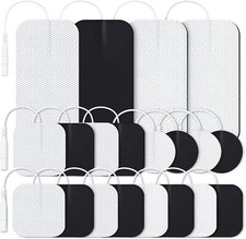 AUVON TENS Unit Replacement Pads Combination Set, 20 Packs Multiple Sizes