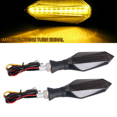 2pcs 12V Motorcycle Turn Signal LED Turn Signal Parking Light Driving Light Universal