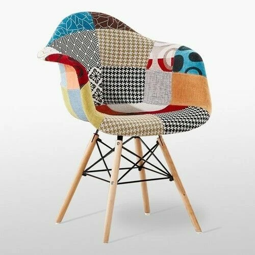 Moda TUB Patchwork Dining Armchair Chair Retro Vintage Modern