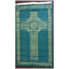 Irish Celtic Cross Polyester 3x5 Foot Flag Ireland St Patrick Banner Catholic