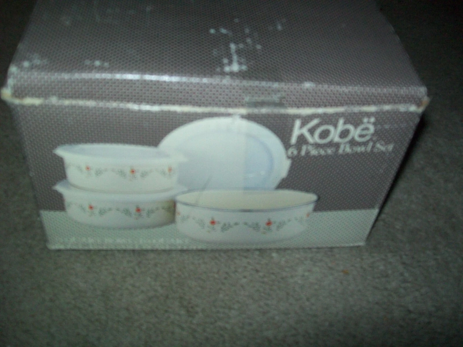 Vintage KOBE Enamelware Metal Mixing Bowls With Lids NOS NEW IN BOX