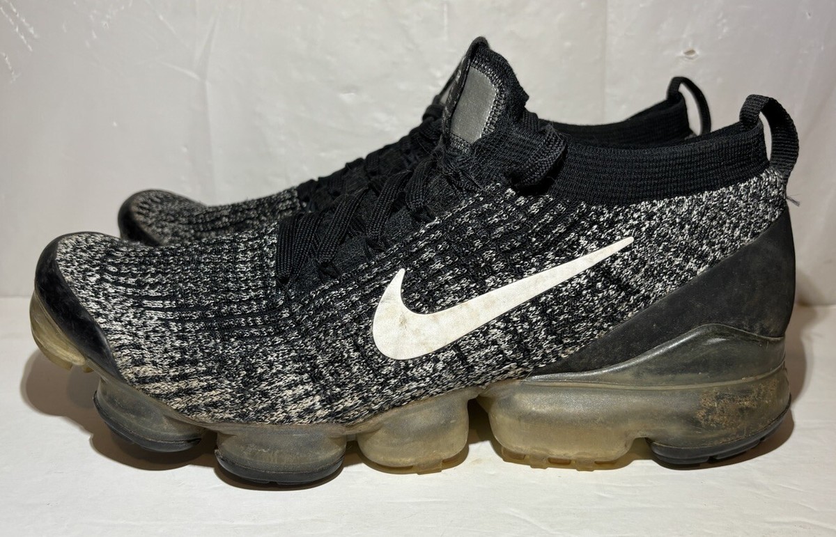 Nike Air VaporMax Flyknit 3 Running Shoes Mens Size 7.5 Black White Oreo Nike Air Vapormax Flyknit 3 Men main image 4