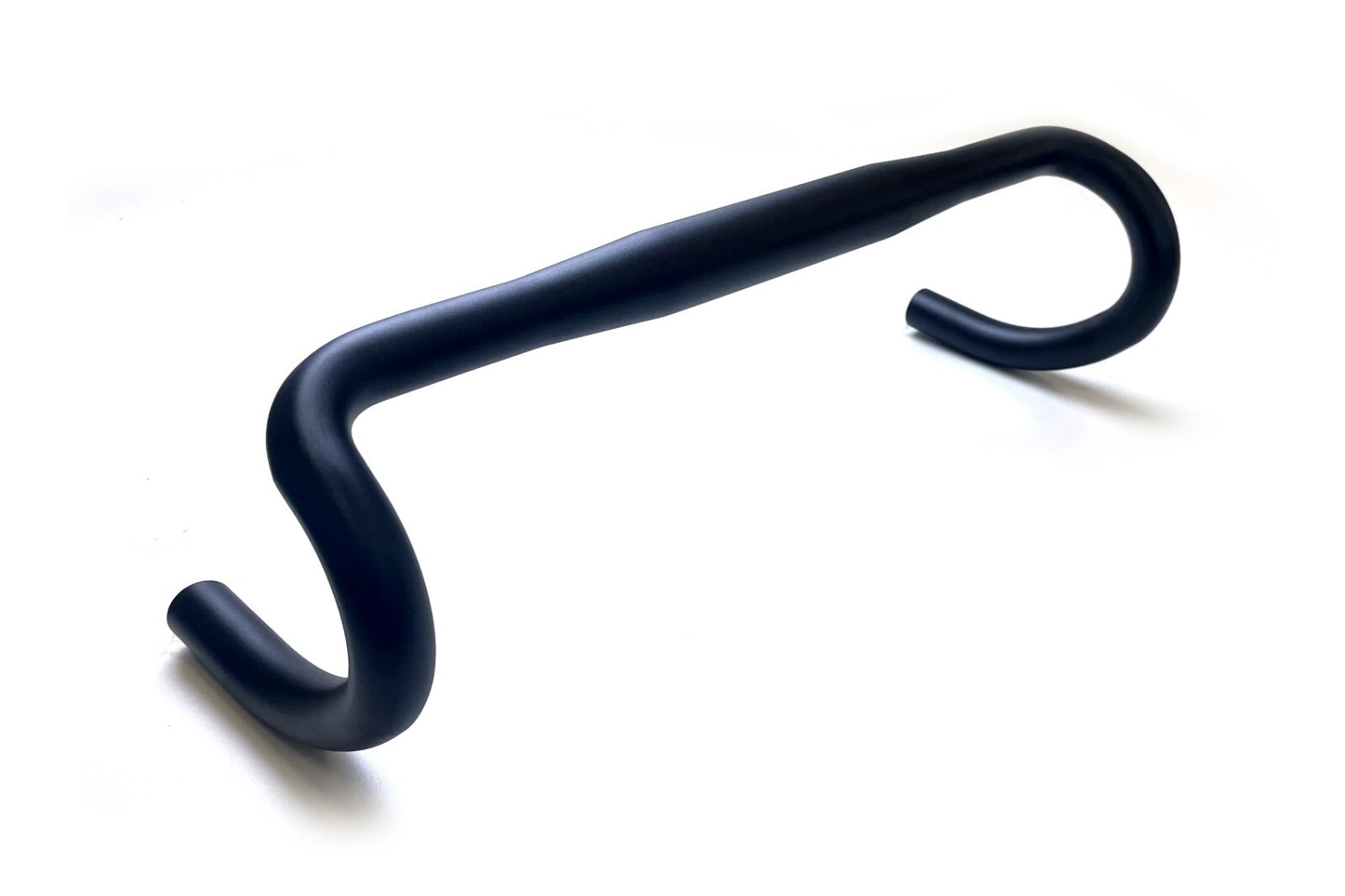 Black Alloy Drop Handlebars 420mm – 31.8mm Clamp – Road Bike Racing Bars – Light