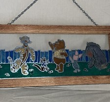 VTG WINNIE THE POOH AND FRIENDS WINDOW SUN CATCHER ADORABLE 16-1/2 WIDE