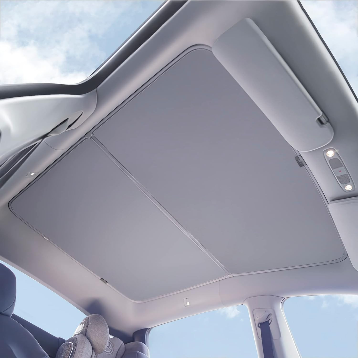 VION Tesla Model Y Roof Sunshades (Roof Sunshades and 2 Triangular Windows Sunsh