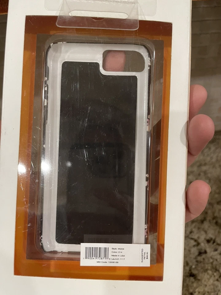 Funda para teléfono Tory Burch iPhone 7 - Funda rígida negra multi floral Foto 3 de 3