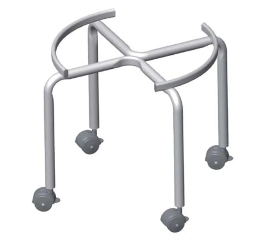 Treppiede piedistallo per contenitore fusto olio vino miele bidone acciaio - Immagine 3 di 3