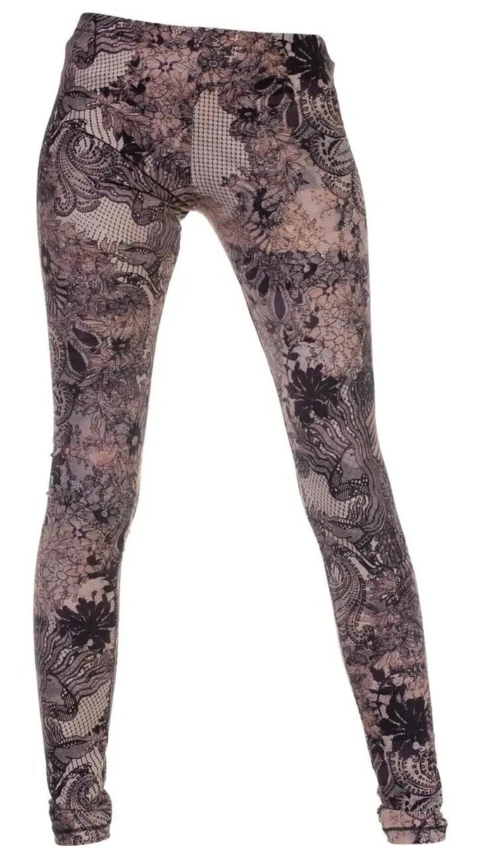 Lace print clearance leggings