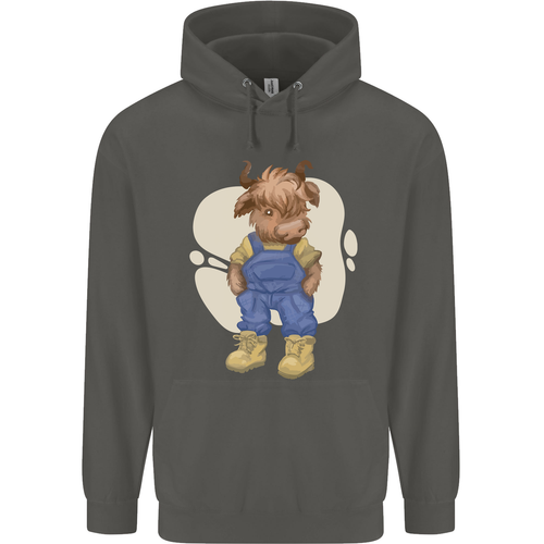 An Infant Highland Cow Cattle Bull Childrens Kids Hoodie - Picture 13 of 37