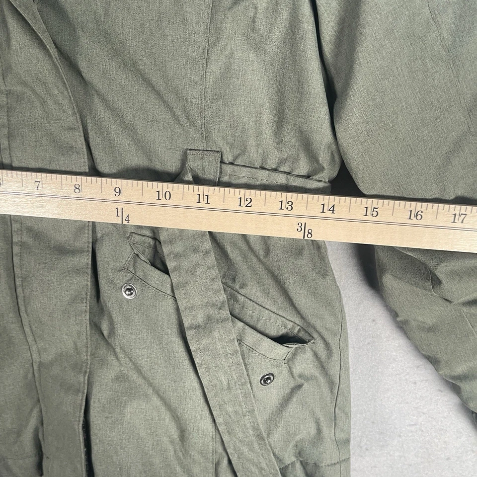 Columbia Omni-Tech Chaqueta de Esquí Niñas Pequeña Verde Cremallera Completa Parka Con Capucha Omni-Calor Foto 4 de 4