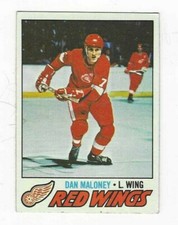 1977-78 TOPPS DAN MALONEY #172 DETROIT RED WINGS