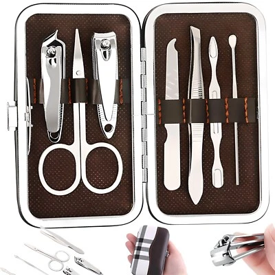 Maniküre Pediküre Set 6-teiliges Edelstahl Schere Pinzette Feile Retoo