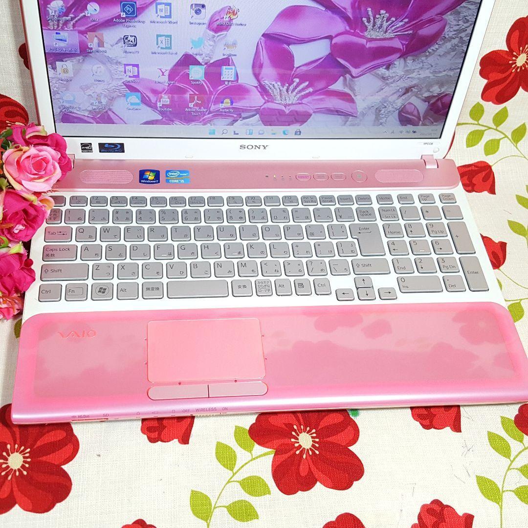 ピンクなバイオWin11 メモリ8GB 大容量HDD DVDドライブ