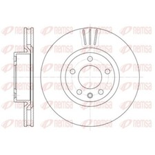 2x Bremsscheibe REMSA 6339.10 passend für VAUXHALL VW CADILLAC OPEL