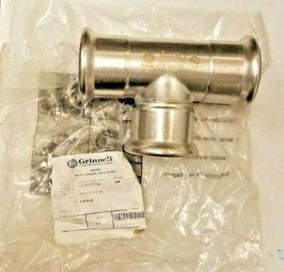 GRINNELL 442200E 442 316SS EQUAL TEE 2'' E GASKET PIPE FITTING - NEW OPEN BAG