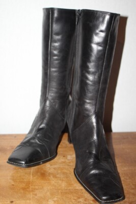 CLARKS BLACK LEATHER CALF BOOTS BUSINESS PARTY SIZE UK RRP £80