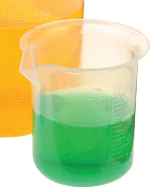 Vasos Medidores PP 500Ml Paquete De 4 Polipropileno Para Laboratorio Cocina