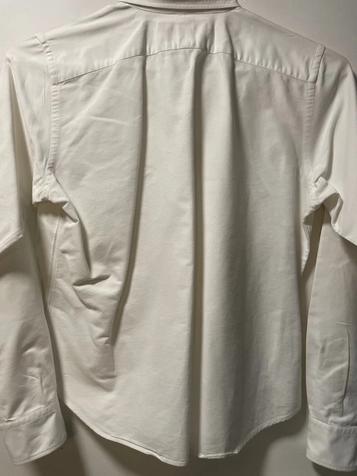 Ralph Lauren Etiqueta Negra Abotonada Blanco Manga Larga Talla 12 Foto 3 de 4